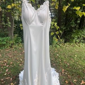 Wedding Gown with floral lace